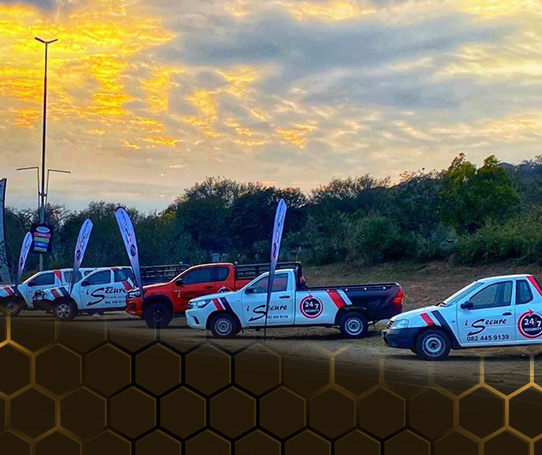 iSecure Patrol Vehicles Next to road